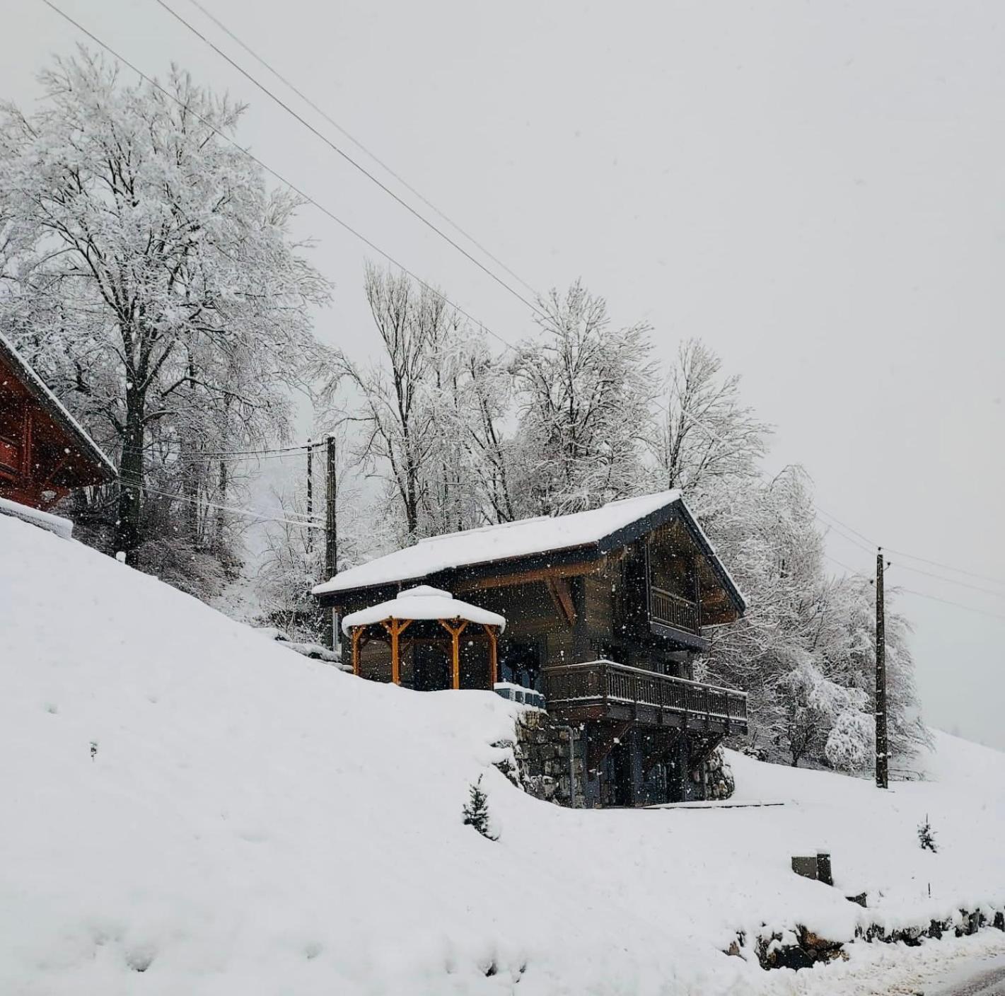 Chalet Du Bonheur Villa Bonnevaux  Exteriör bild