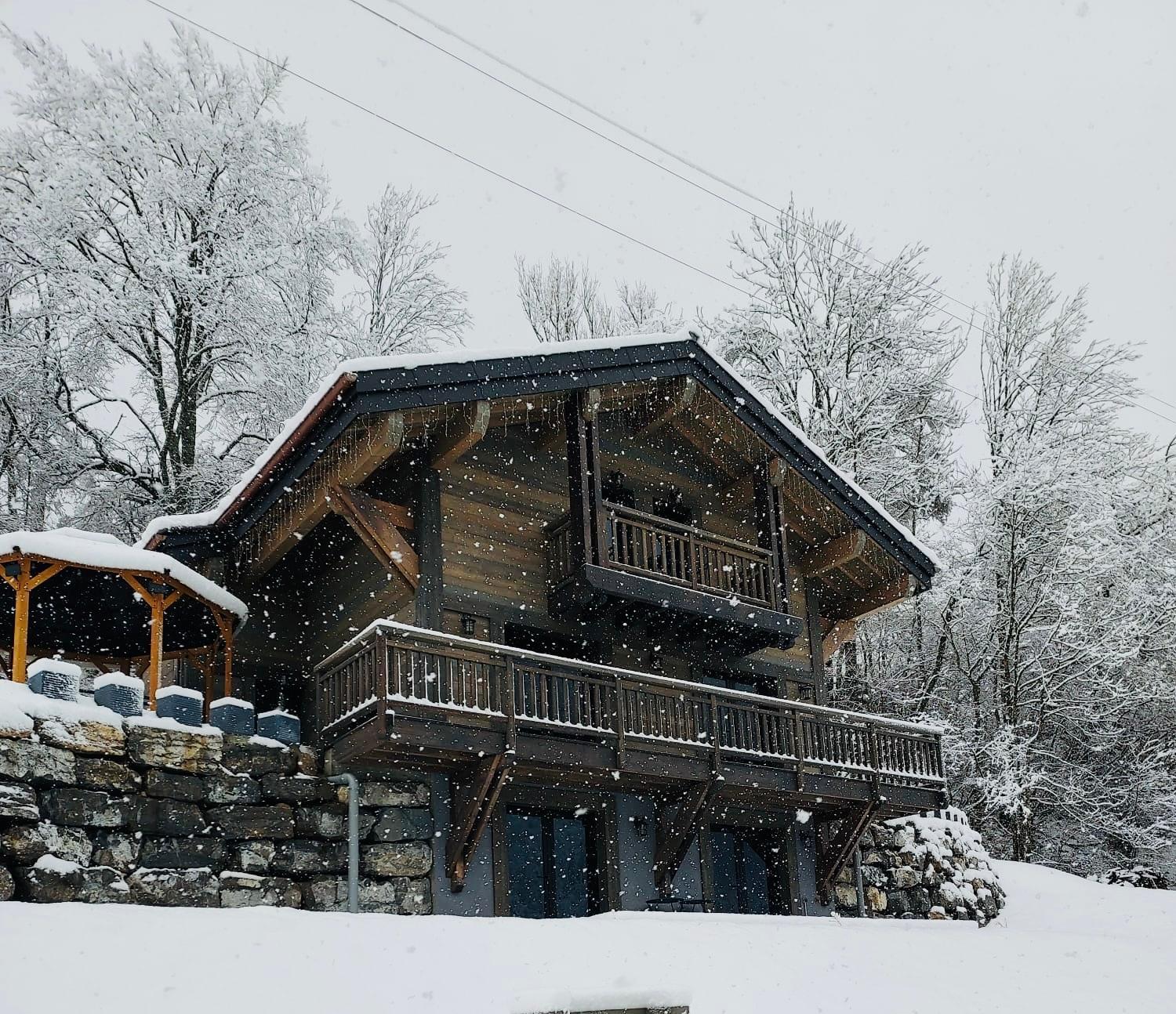 Chalet Du Bonheur Villa Bonnevaux  Exteriör bild